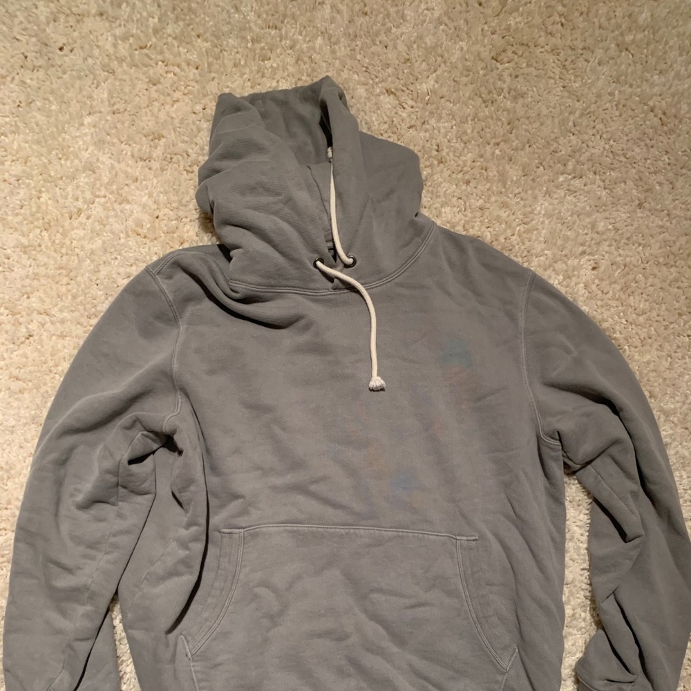Madewell Men's Mint Green Hoodie Large